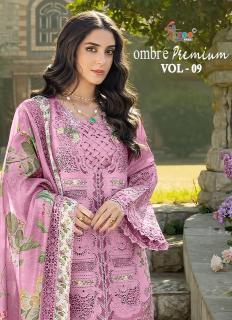 Shree fabs ombre premium vol 9 designer salwar suits wholesale